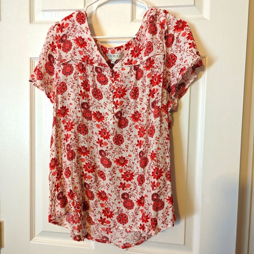 1X Cute Floral Shirt
